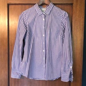 Tailored J. Crew gingham shirt